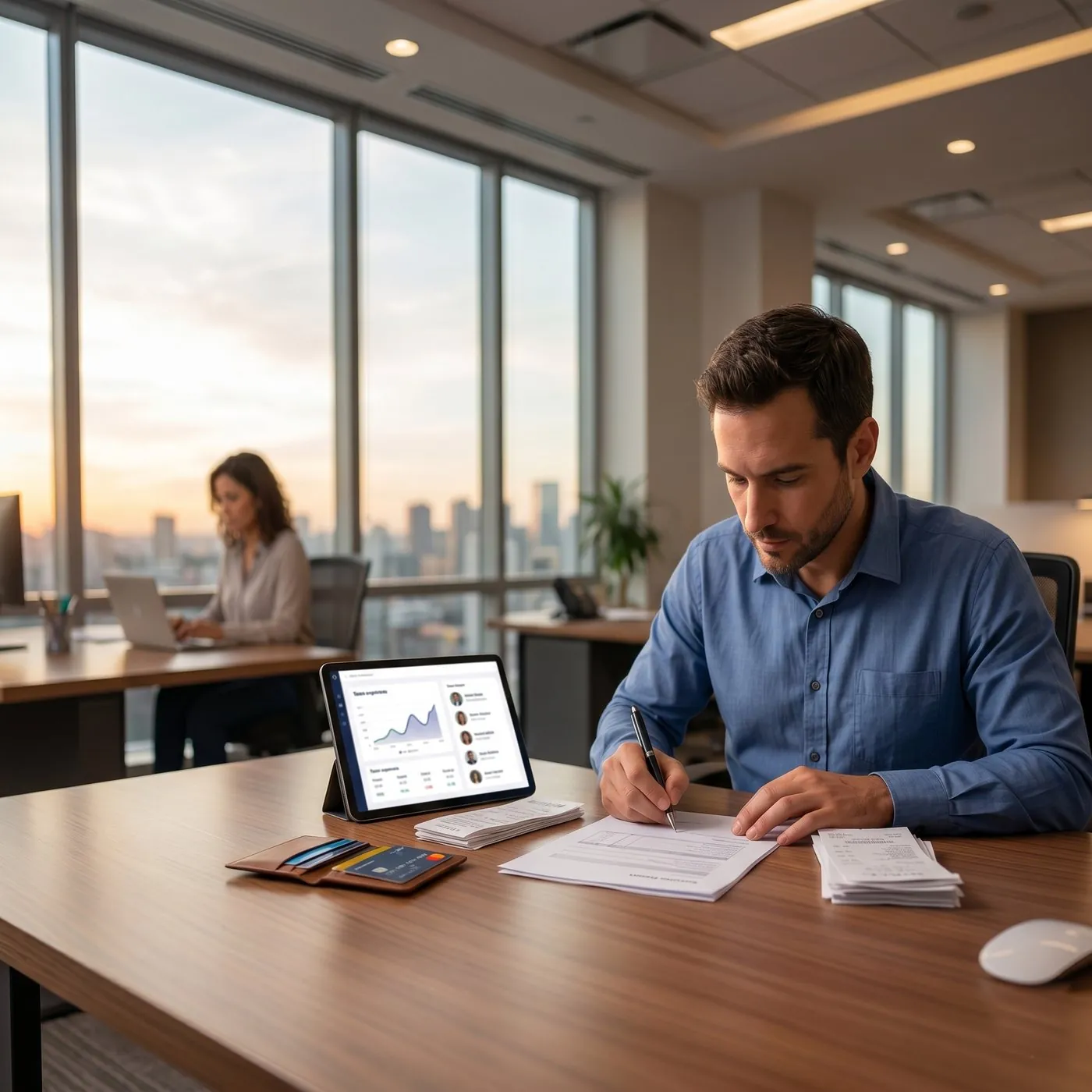 Despesas de viagem com cartão corporativo